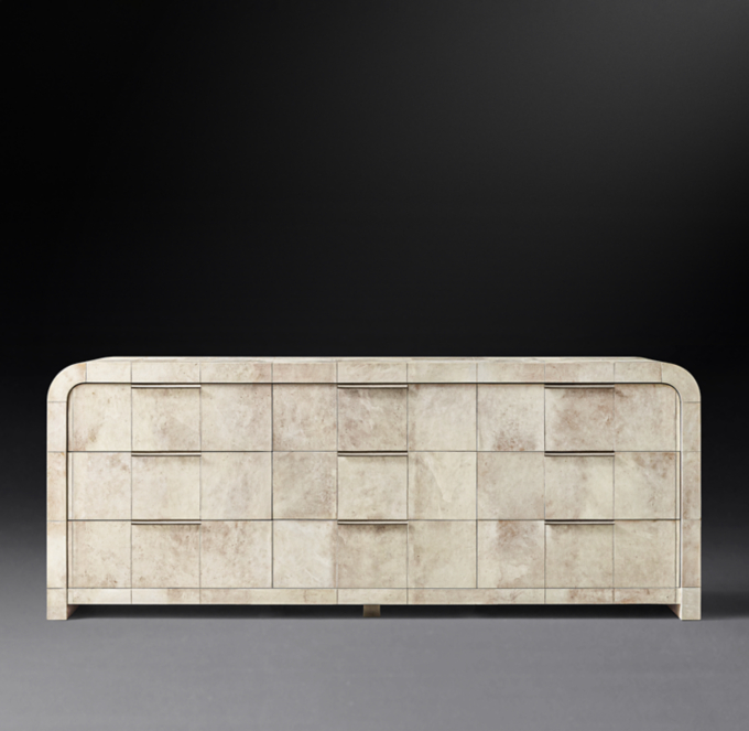 Lucien Parchment 9Drawer Dresser