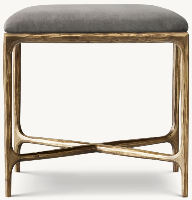 Thaddeus Leather Stool