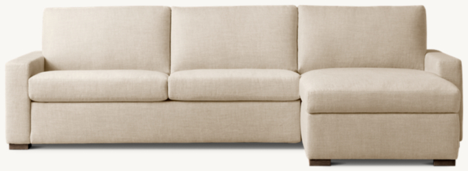 Maxwell Premium Sleeper Right Arm Sofa Chaise Sectional