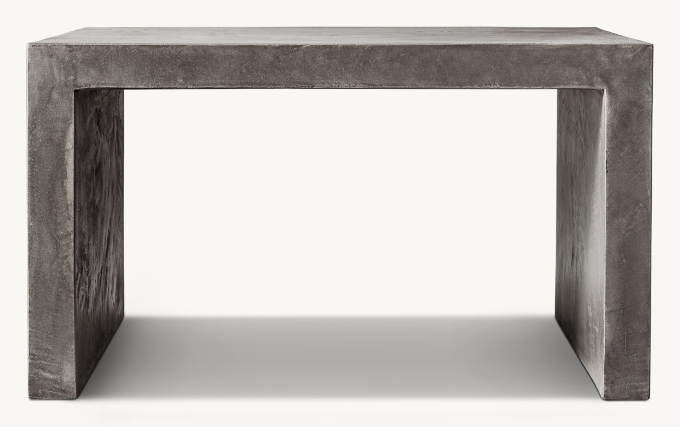 Cabrera Waxed Concrete Square Side Table