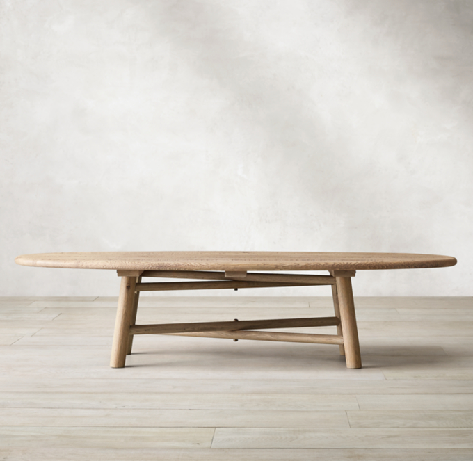 Surfboard Oak Coffee Table