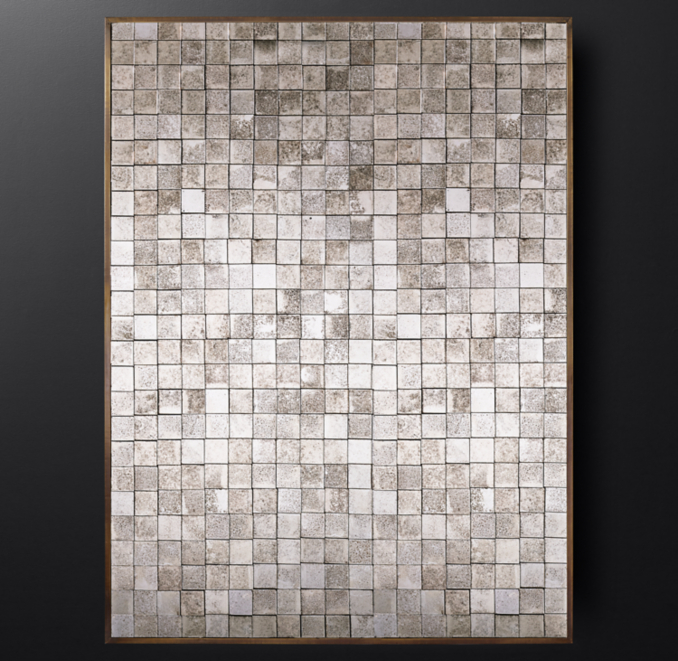 Antiqued Glass Mosaic Mirror