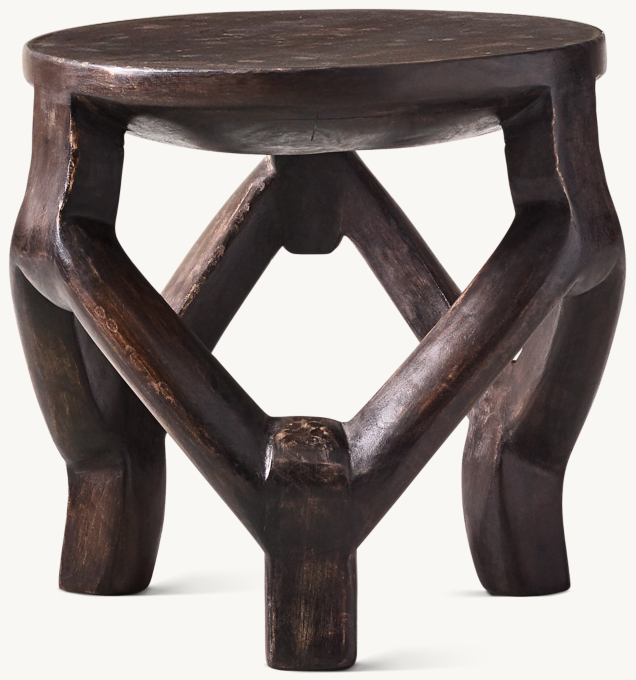 Carved-Wood African Stool 5
