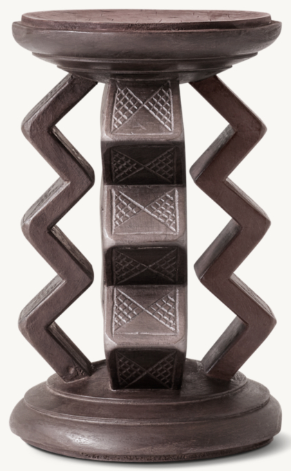 Carved-Wood African Stool 7