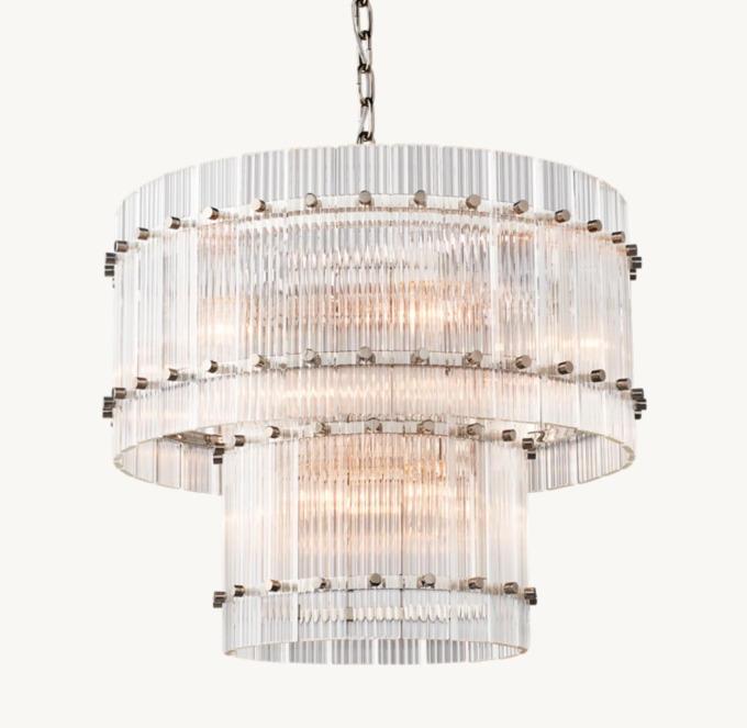 San Marco Two-Tier Round Chandelier 22\"