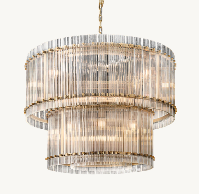 San Marco Two-Tier Round Chandelier 37\"