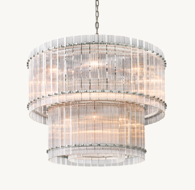 San Marco Two-Tier Round Chandelier 37\"