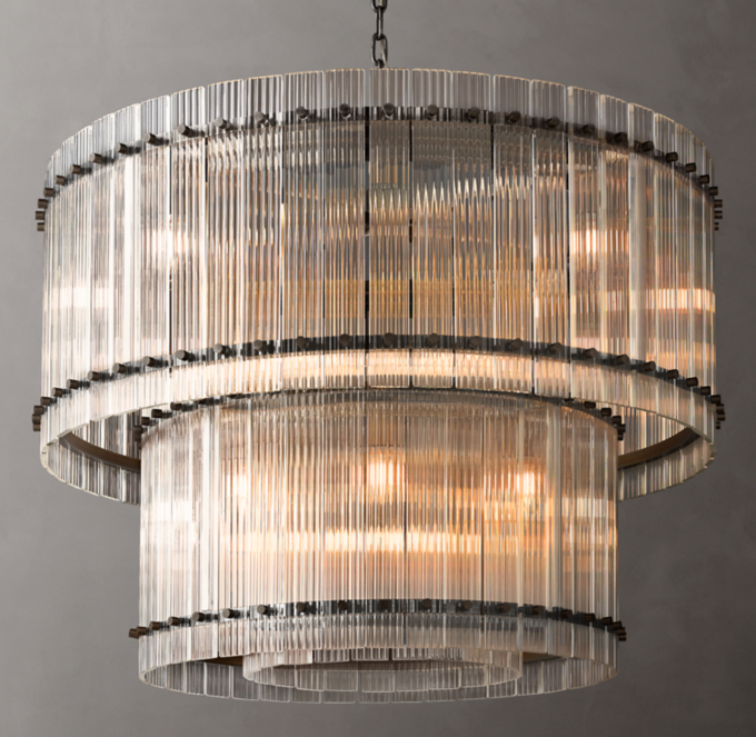 San Marco Two-Tier Round Chandelier 37\"