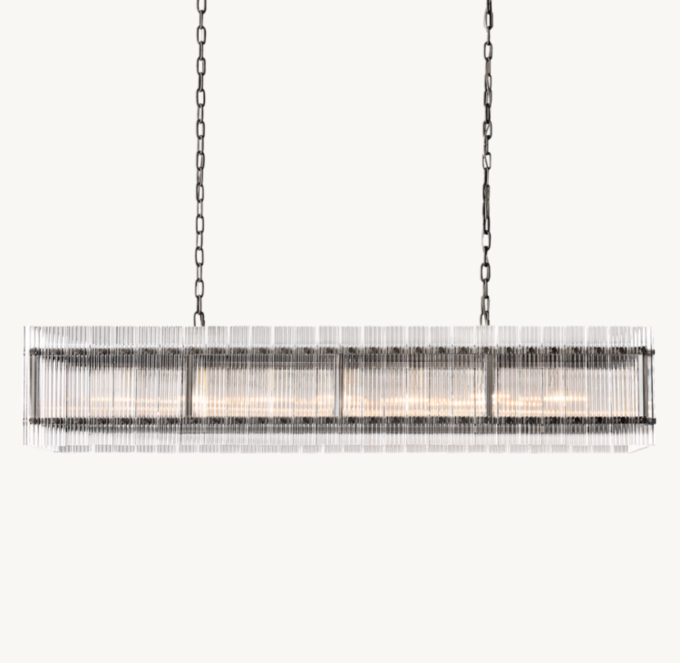 San Marco Rectangular Chandelier 54\"