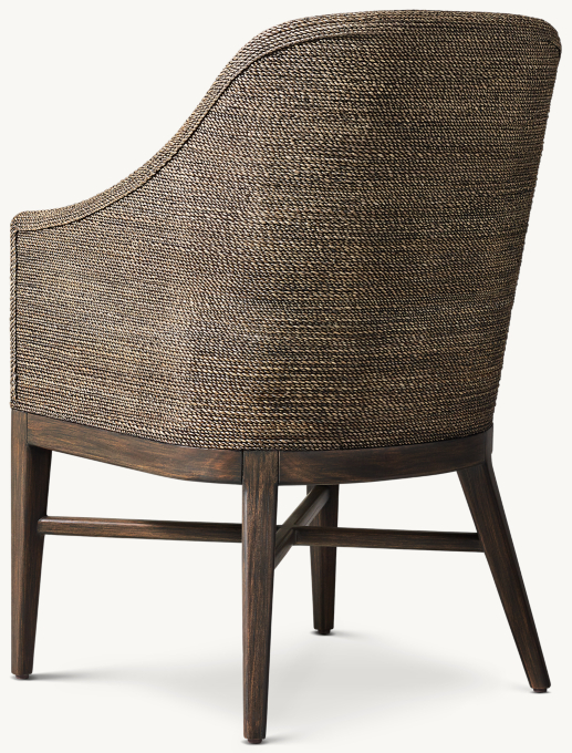 Marisol Seagrass Slope Dining Armchair RH