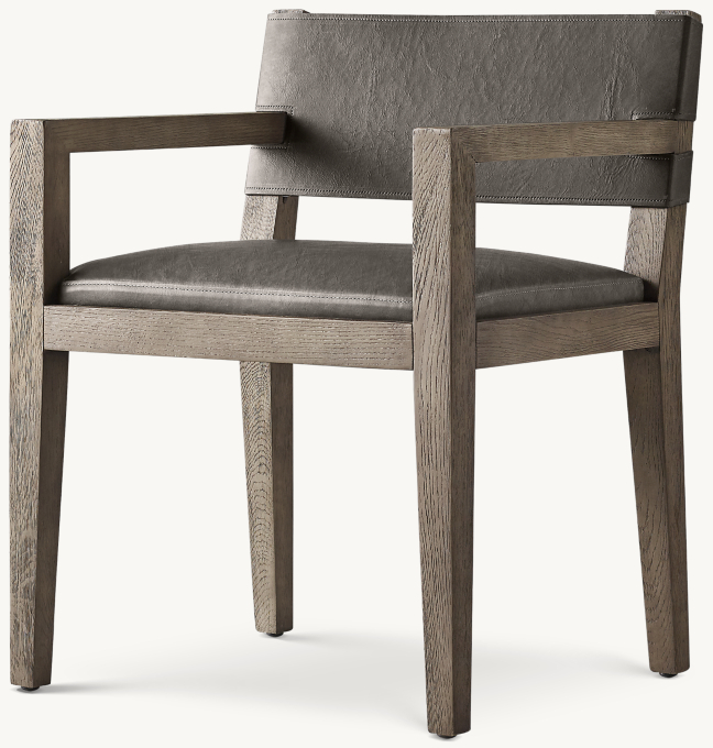 Saddle Leather Dining Armchair