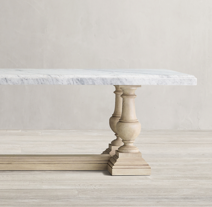 St. James Marble Rectangular Dining Table