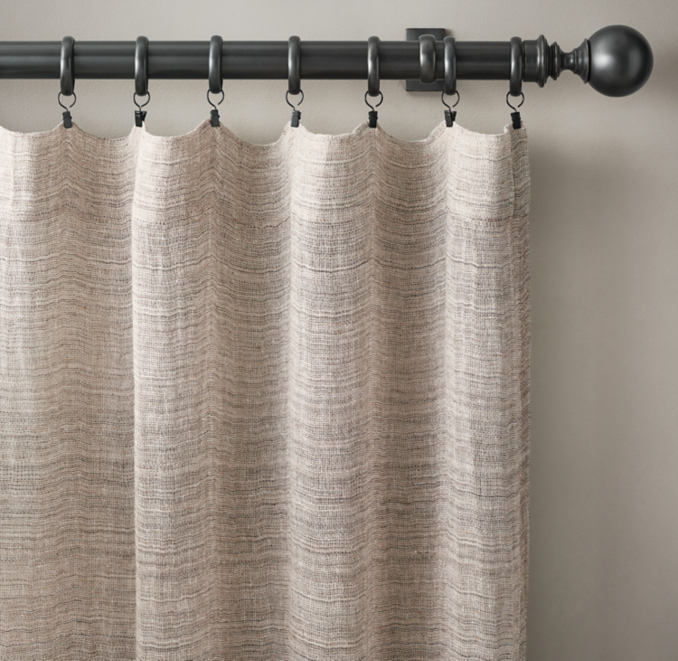 Italian Linen Gauze Sheer Drapery RodPocket