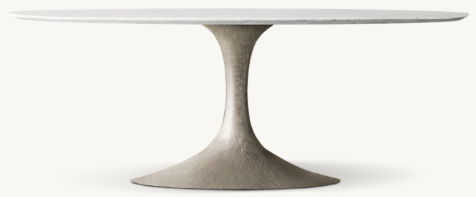 Aero Stone Oval Dining Table