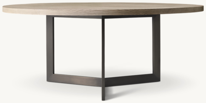 Linear Round Dining Table | RH