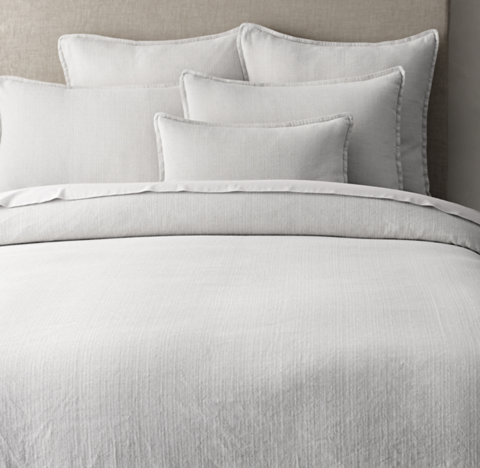 Italian Lucca Linen-Cotton Weave Duvet Cover