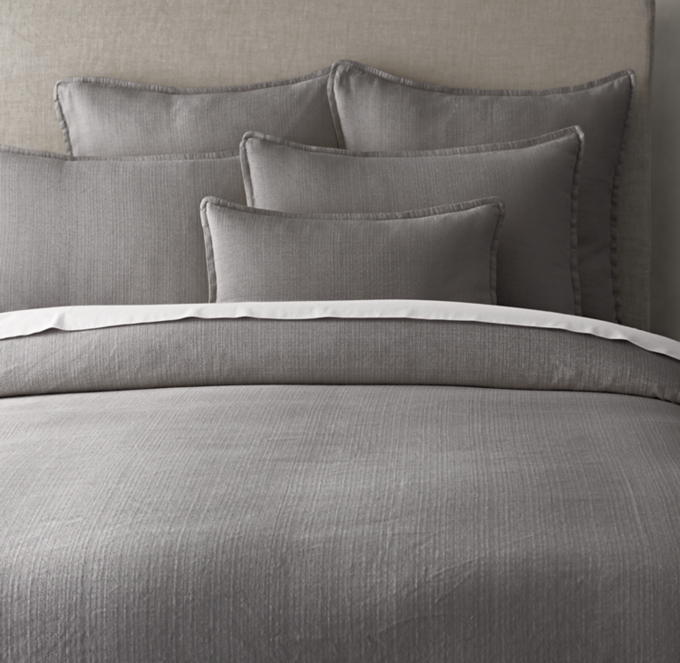 Italian Lucca Linen-Cotton Weave Duvet Cover