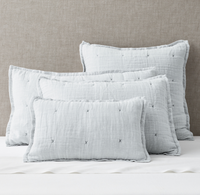 Linen Gauze Quilt & Sham Collection RH