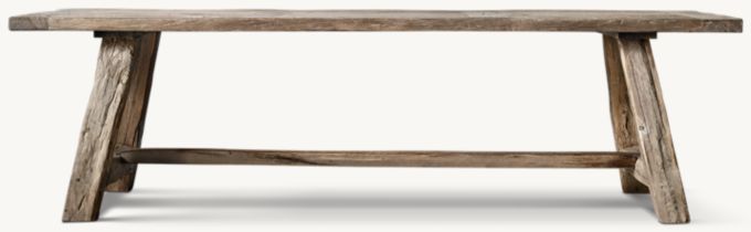 Reclaimed Rustic Oak Rectangular Dining Table