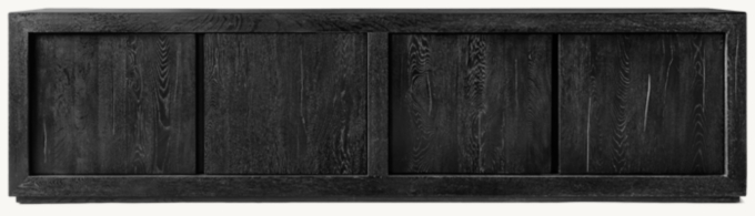 Reclaimed Oak 4-Door Media Console
