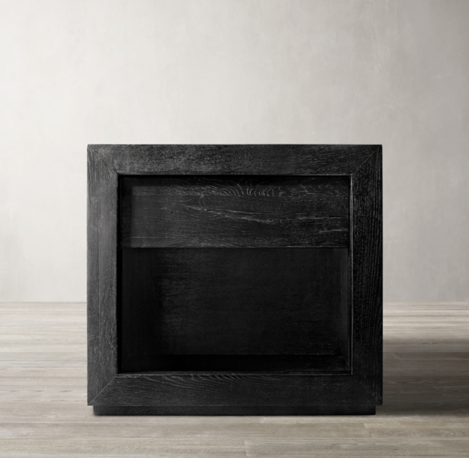 Reclaimed Russian Oak Open Nightstand