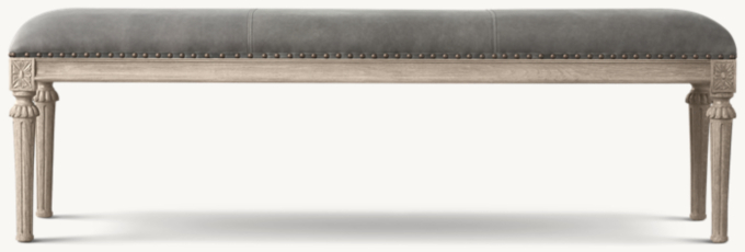 Maison Leather End-of-Bed Bench