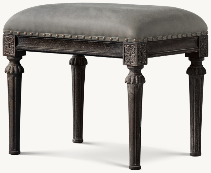 Maison Leather Stool | RH