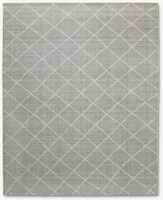Reina Diamond Wool Rug - Made-to-Order | RH