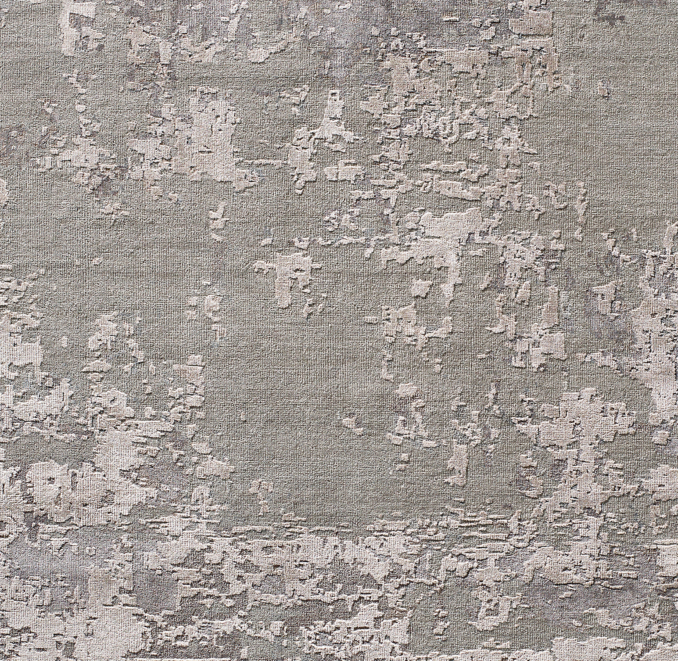 Overhead view of Raku Rug Swatch 
