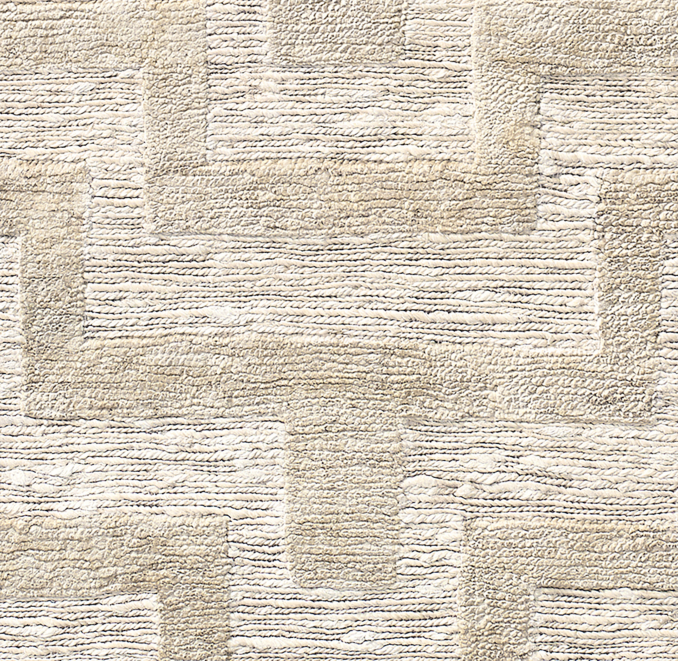 Overhead view of Wabi-Sabi Geo Jute Rug 