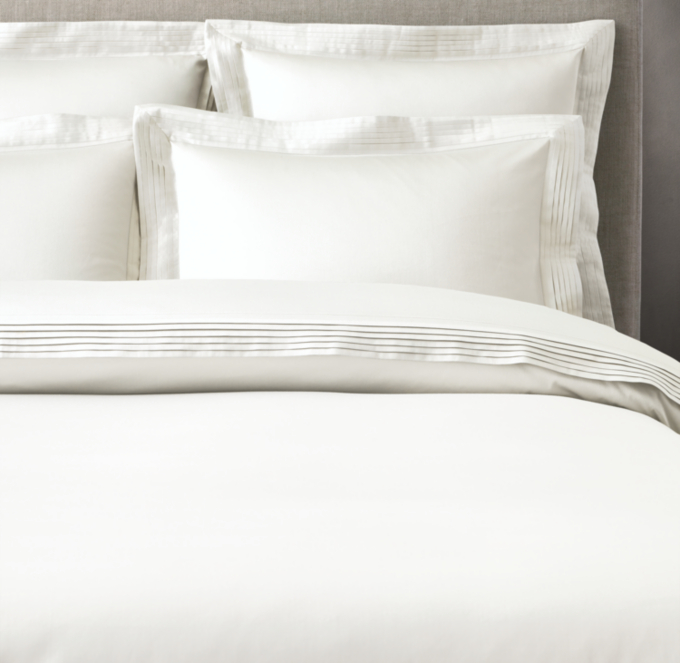 Italian Micro-Pleat 600 Sateen Duvet Cover