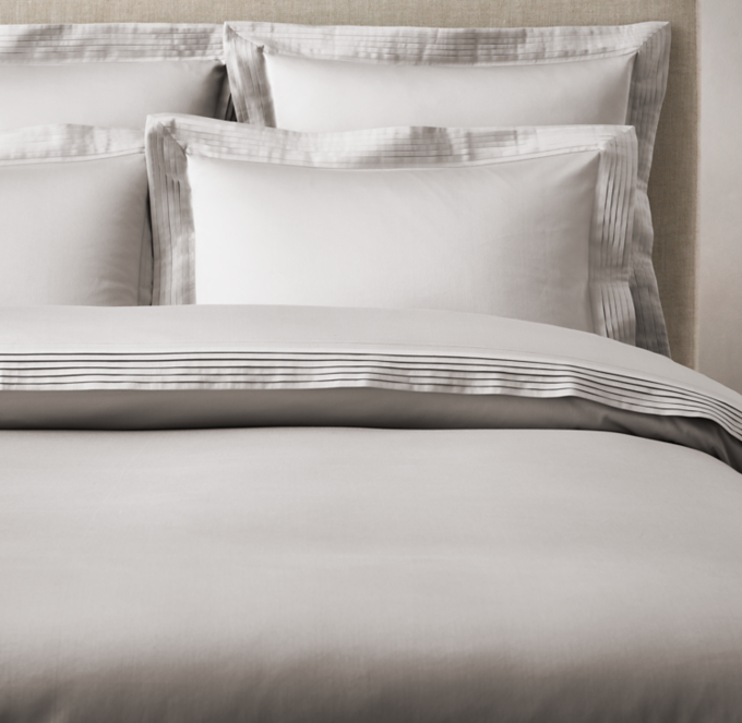 Italian Micro-Pleat 600 Sateen Duvet Cover