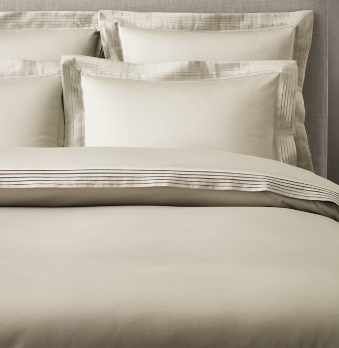 Italian Micro-Pleat 600 Sateen Duvet Cover
