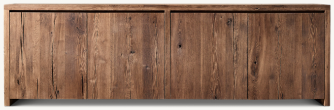 Oak Brûlé Waterfall Sideboard | RH TEEN