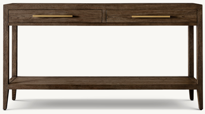 French Contemporary 2-Drawer Console Table 