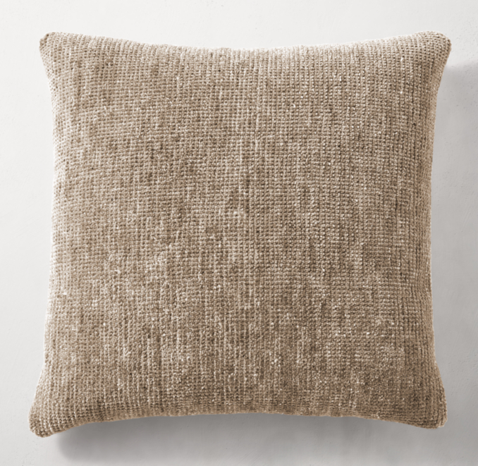 HandKnotted Mélange Solid Pillow Cover Square