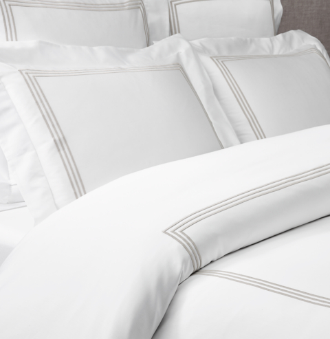 Italian Hotel Triple Satin Stitch Sateen Bedding Collection