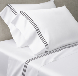 Italian Hotel Triple Satin Stitch Sateen Bedding Collection Rh