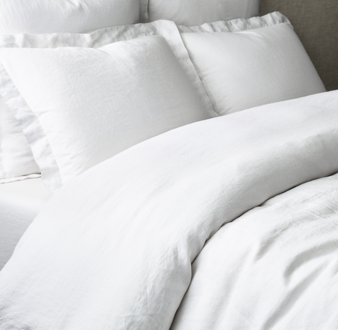 Organic Stonewashed Belgian Linen Duvet Cover