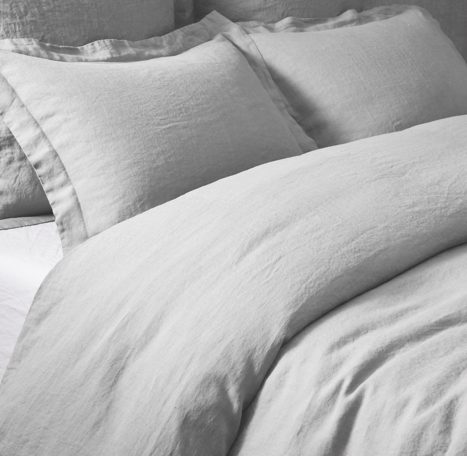 Organic Stonewashed Belgian Linen Duvet Cover