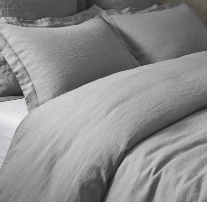 Organic Stonewashed Belgian Flax Linen Duvet Cover