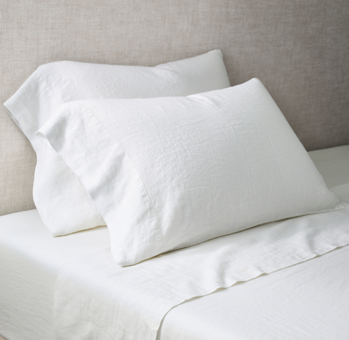 Organic Stonewashed Belgian Linen Sheet Set