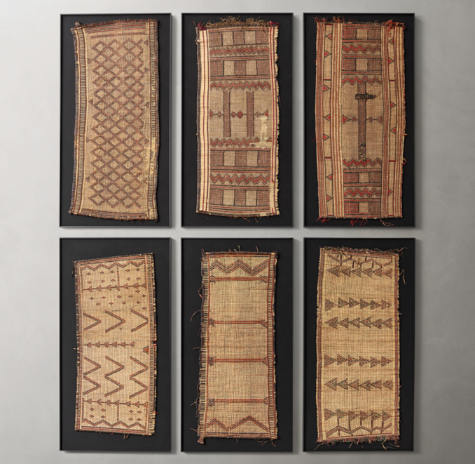 Tuareg Woven Mat Wall Art Large