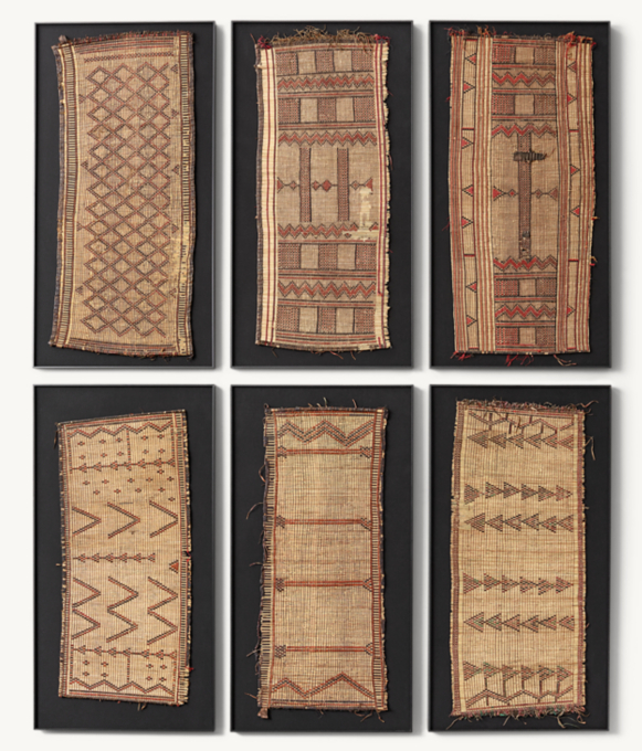 Tuareg Woven Mat Wall Art - Large
