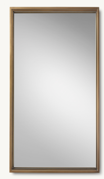 Front view of Metal Box Frame Mirror 