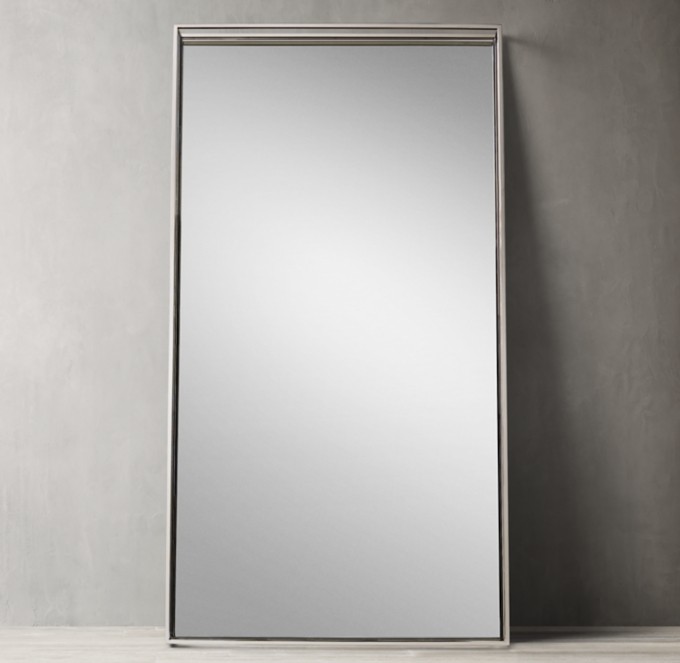 Metal Box Frame Leaner Mirror