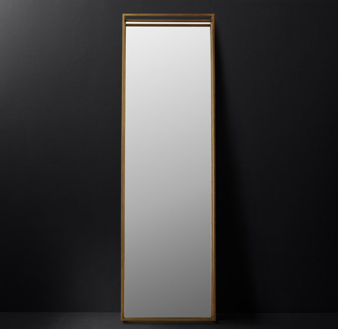 Metal Box Frame Floor Mirror