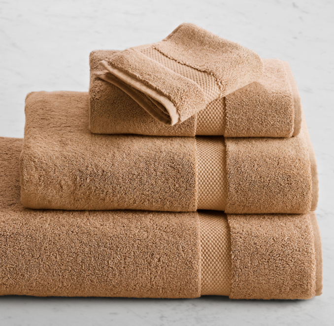 802-Gram Turkish Cotton Towel Set - Camel/Wheat/Sand/Natural