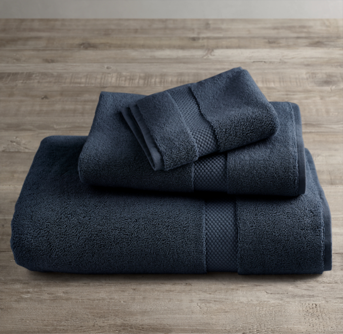 Turkish Cotton Towel Set | Indigo | Restoration Hardware