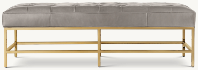 Blake Leather Bench | RH